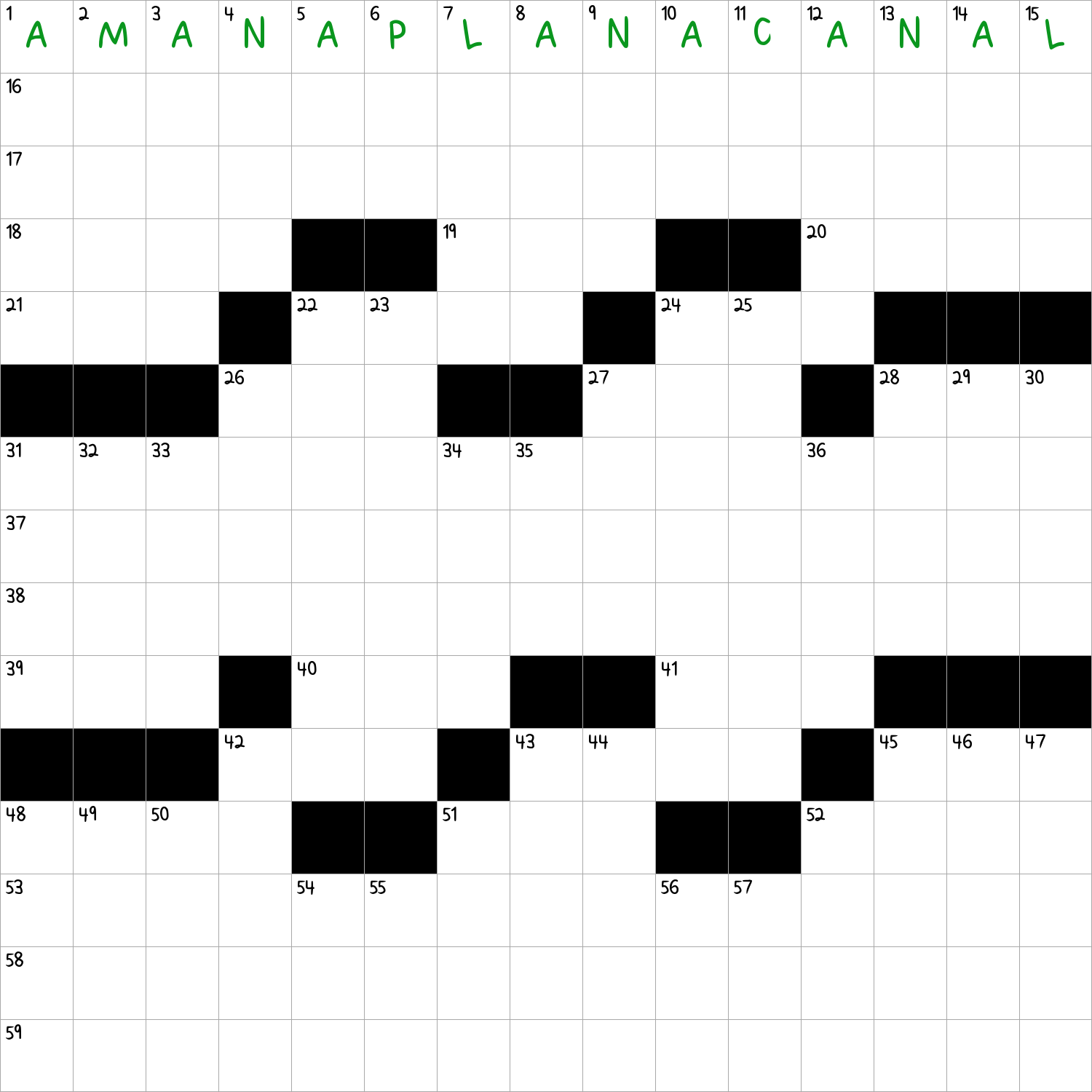 famous palindrome starter nyt
